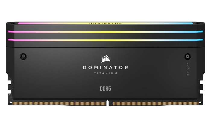 Corsair DOMINATOR TITANIUM 48GB (2 x 24GB) DDR5 7200 CL36-46-46-116 1.40V Intel XMP - BLACK