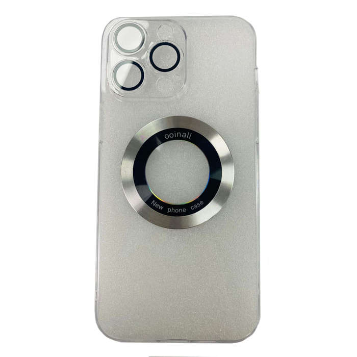 Clear Magsafe Magnetic Plating Frame Case for iPhone 16 Plus Transparent