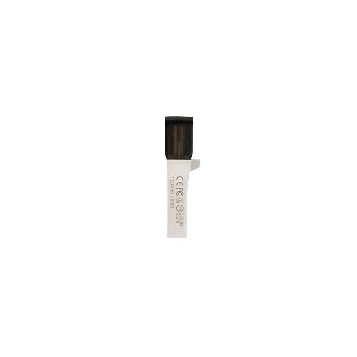 TRANSCEND 64GB JETFLASH 890 USB-C & USB 3.1 OTG FLASH DRIVE - SILVER