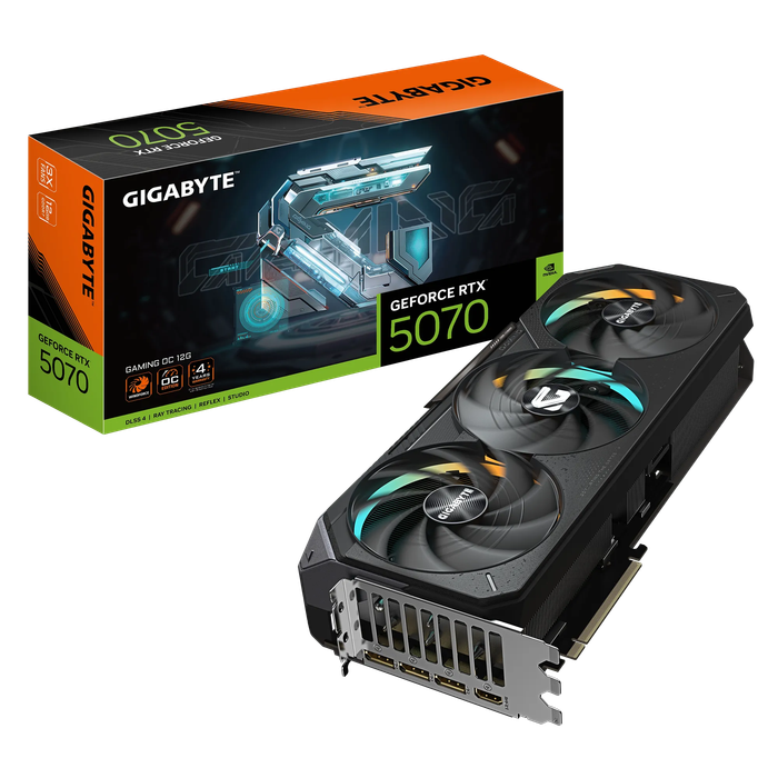GIGABYTE nVidia GeForce RTX 5070Ti GAMING OC - 16GB GDDR7 HDMIx1/DPx3