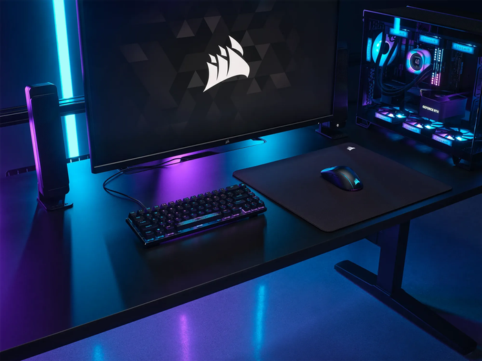Corsair MM500 v2 Hybrid Cloth Gaming Mouse Pad - Large; Black; 450mm x 400mm