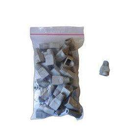 Acconet RJ45 Connector Boots, Grey, 50 Pack