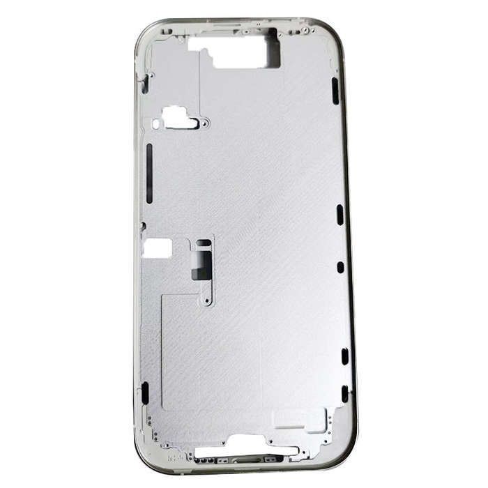 Middle Frame with Side Buttons + SIM Card Tray for iPhone 16 Pro USA Version White Titanium OEM
