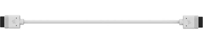 CORSAIR iCUE LINK Cable; 2x 200mm with Straight connectors; White