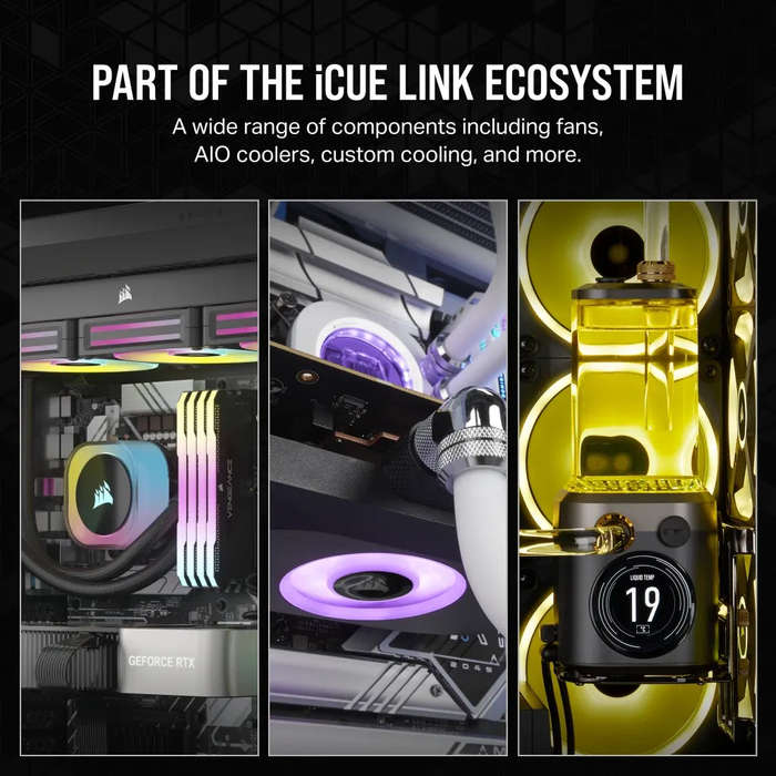 Corsair RX RGB Series; iCUE LINK RX120 RGB; 120mm Fan; Single Pack