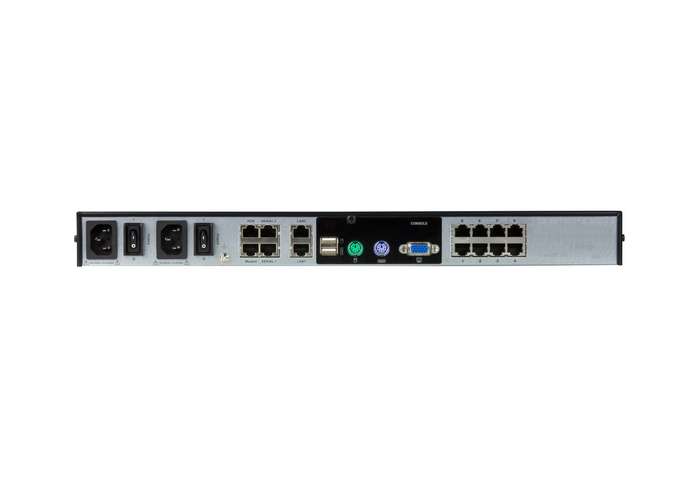 ATEN 1 Remote & 1 Local simultaneous users; 8Port Cat5 FHD IP KVM with Virtual Media & Dual Power...