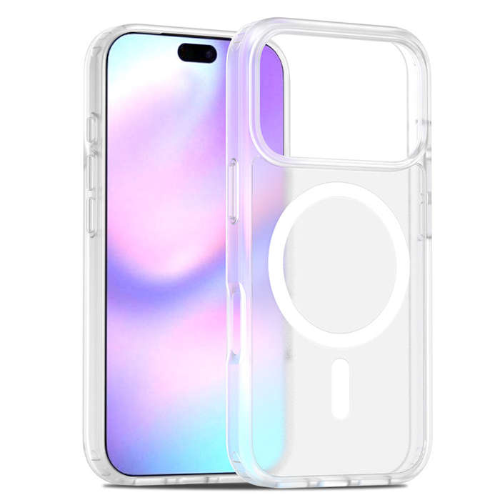 Magsafe Anti-drop Matte Translucent Case for iPhone 17 Pro Max Transparent