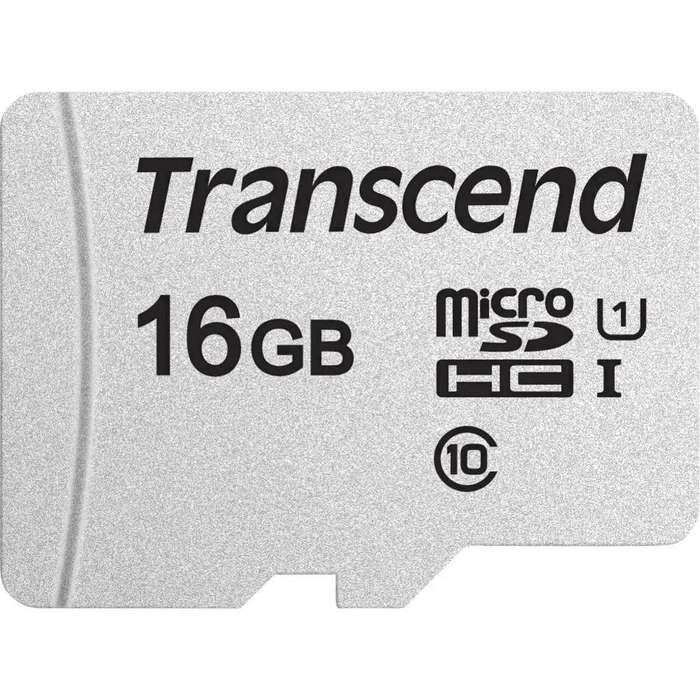 TRANSCEND 300S 16GB MICRO SD UHS-I U1 CLASS 10 READ 95 MB/S WRITE 45MB/S WITH SD ADAPTOR