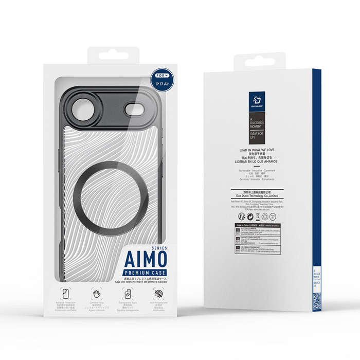 DUX DUCIS Aimo Mag Series Magnetic Matte Anti-drop TPU + PC Case for iPhone 17 Air Black