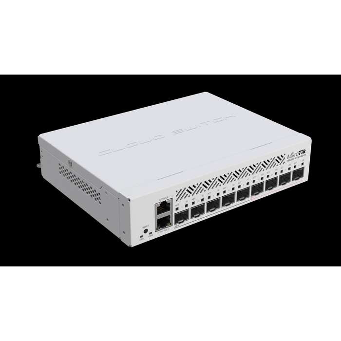MikroTik CRS310-1G-5S-4S+IN, 4 x 10G SFP+ Ports, 5 x 1G SFP Ports, 1 x 1G Ethernet Port
