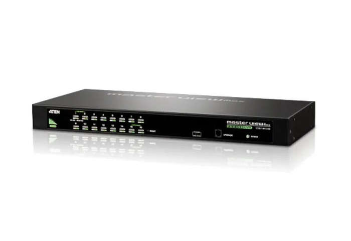 ATEN 16-Port PS/2-USB  VGA KVM Switch/Cascade/W/(US/EU/OUT) ADP. ATEN