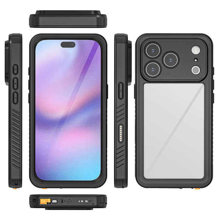 Redpepper FS Series Waterproof Shockproof TPU+PC Case for iPhone 17 Pro Black