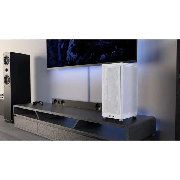2000D AIRFLOW White Mini-ITX PC Case; 3x 2.5'' Drive Bays; Up to 360mm Radiator compatible