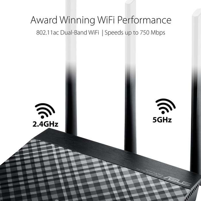 ASUS RT-AC53 Wireless AC750 Dual Band WiFi Router (used)