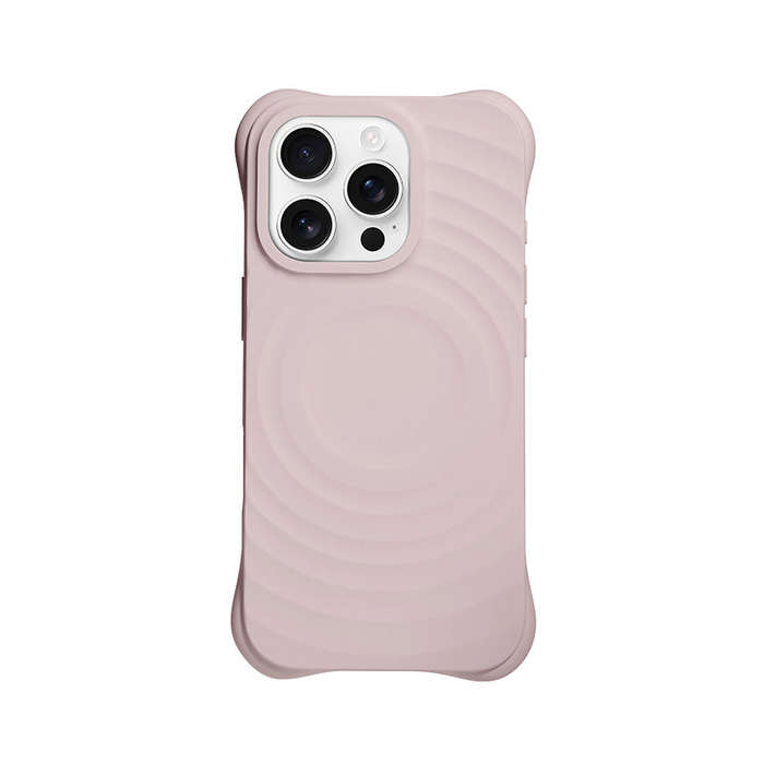 Full Pure Color MagSafe Liquid Silicone Ripple Case with Customize Side Keys Hole for iPhone 16 P...