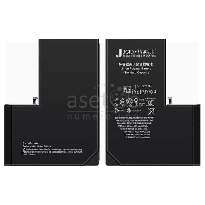 JC 4790mAh Battery + Battery Adhesive for iPhone 14 Pro Max High Capacity Version + Diagnosable +...