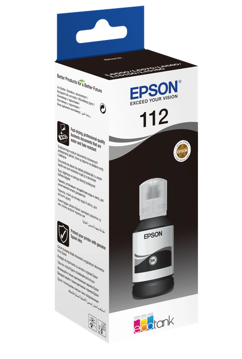 Epson 112 EcoTank Pigment Black ink bottle (127 ml)