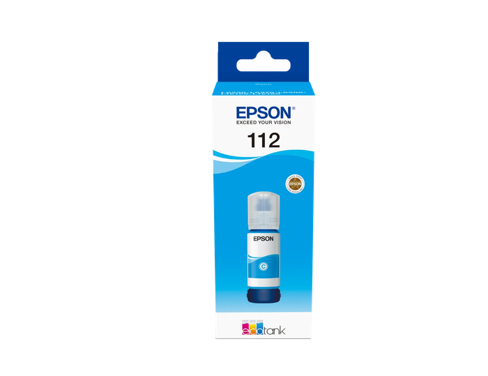 Epson 112 EcoTank Pigment Cyan ink bottle (70 ml)