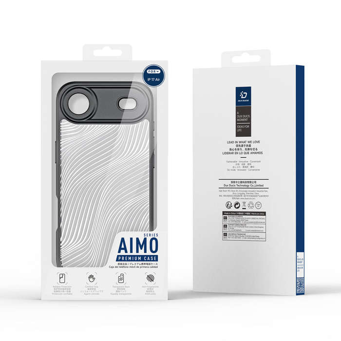 DUX DUCIS Aimo Series Matte Anti-drop TPU + PC Case for iPhone 17 Air Black