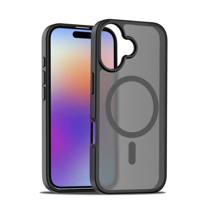 Magsafe Anti-drop Matte Translucent Case for iPhone 17 Black