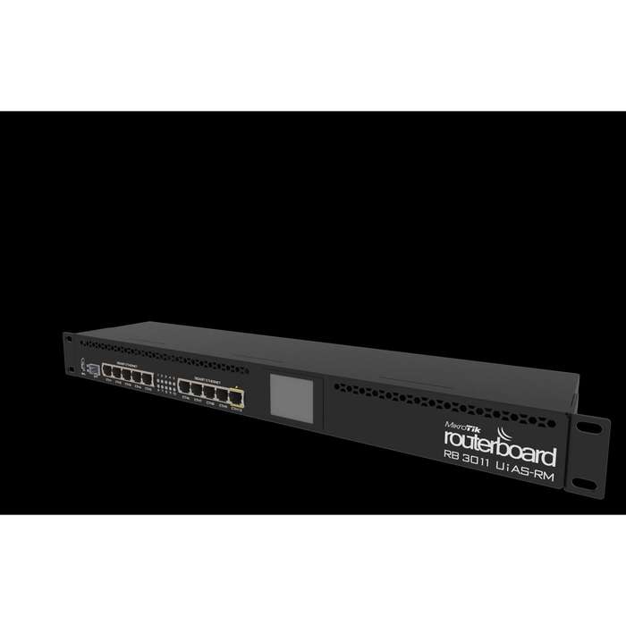 MikroTik 10 Port Gigabit 1SFP 2 Core L5 Rack-Mount Router | RB3011UiAS-RM