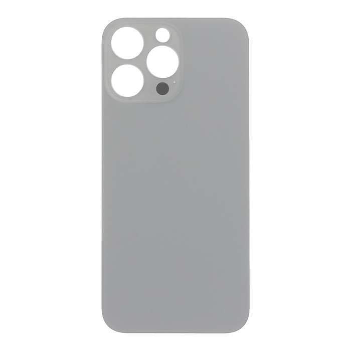 Battery Door with Adhesive for iPhone 16 Pro Max Small Hole Natural Titanium without Logo OEM