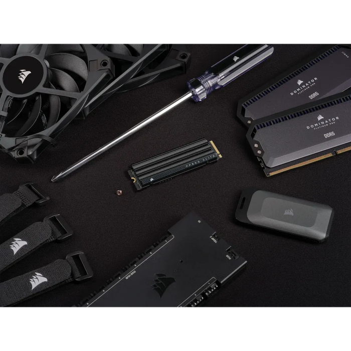 Corsair MP600 ELITE 2TB Gen4 PCIe x4 NVMe M.2 SSD with heatsink; Read Up To 7000MB/s; Write up to...
