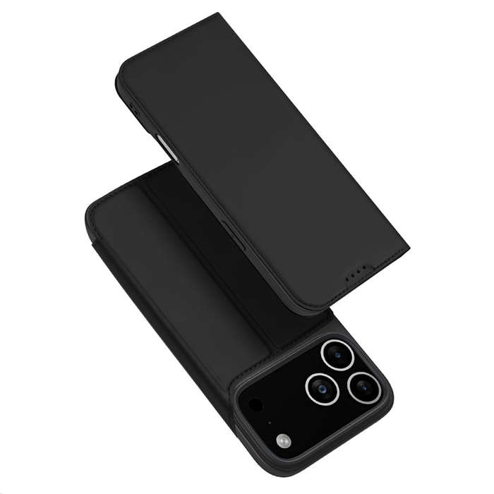 DUX DUCIS Skin Pro Series Magnetic Horizontal Flip Leather TPU + PU Case for iPhone 17 Pro Max Black