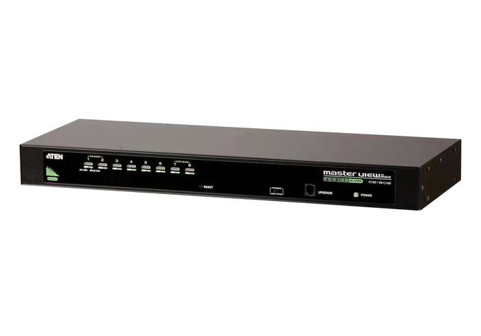 ATEN 8-Port PS/2-USB  VGA KVM Switch /Cascade/W/(US/EU/OUT) ADP. ATEN
