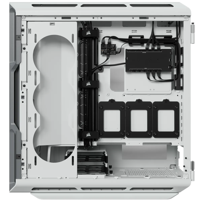 5000T RGB White Tempered Glass Mid-Tower; 2x 3.5'' |  4x 2.5'' Drive Bays; Up to 360mm Radiator c...