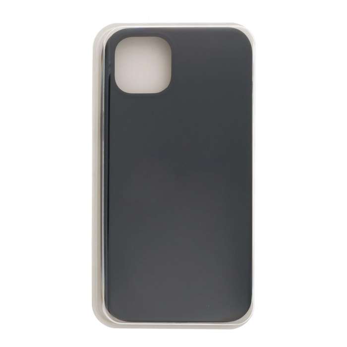Full Pure Color Liquid Silicone Case Without Logo for iPhone 16 Pro Black