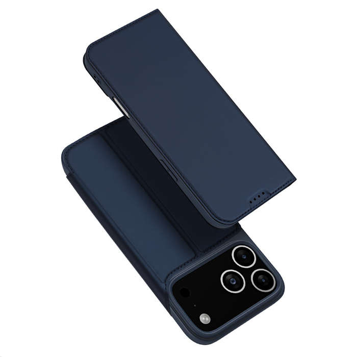DUX DUCIS Skin Pro Series Magnetic Horizontal Flip Leather TPU + PU Case for iPhone 17 Pro Max Blue
