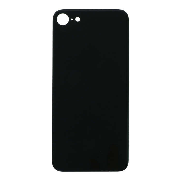 Battery Door with Adhesive for iPhone 8 EU & Large Hole Version Black OEM