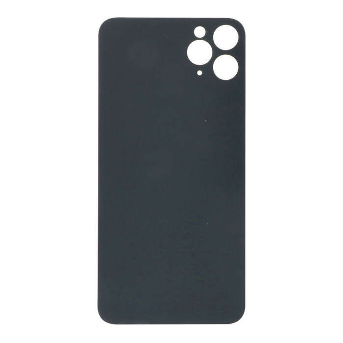 Battery Door with Adhesive for iPhone 11 Pro Max EU & Large Hole Version Black OEM