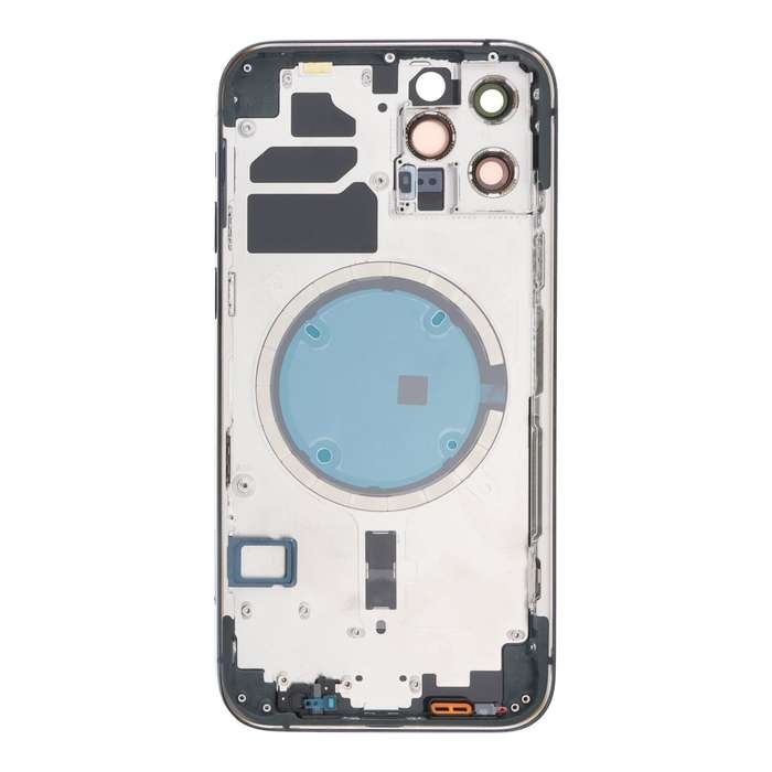 Middle Frame + Battery Door + Back Camera Lens and Bezel + Side Buttons + SIM Card Tray with Magn...