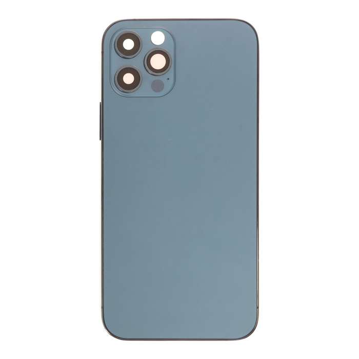 Middle Frame + Battery Door + Back Camera Lens and Bezel + Side Buttons + SIM Card Tray with Magn...