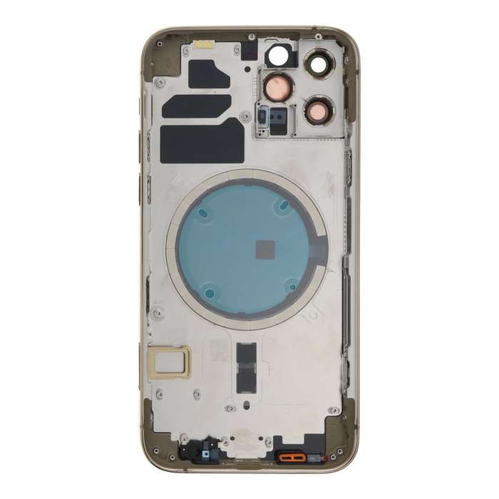 Middle Frame + Battery Door + Back Camera Lens and Bezel + Side Buttons + SIM Card Tray with Magn...