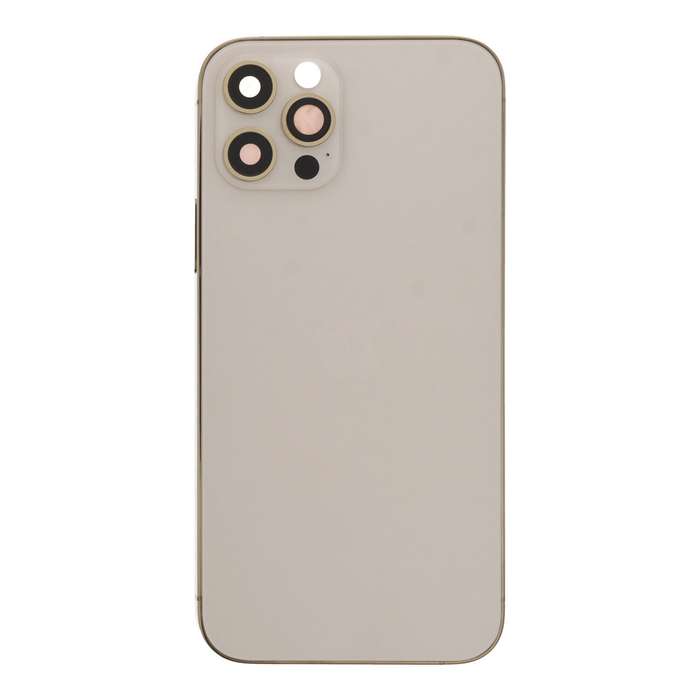 Middle Frame + Battery Door + Back Camera Lens and Bezel + Side Buttons + SIM Card Tray with Magn...