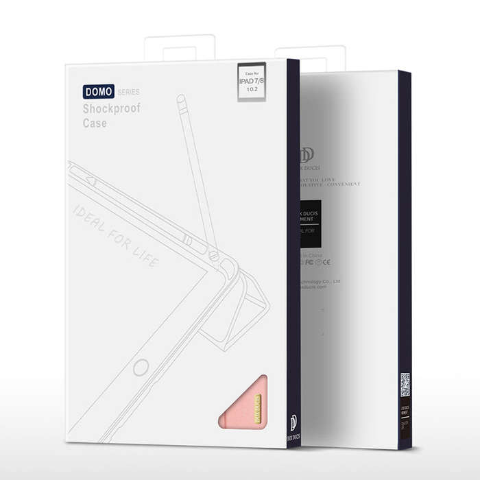 DUX DUCIS DOMO Series Luxury Smart Wake Sleep Trifold-Stand Protective Case for iPad 10.2 2019/10...