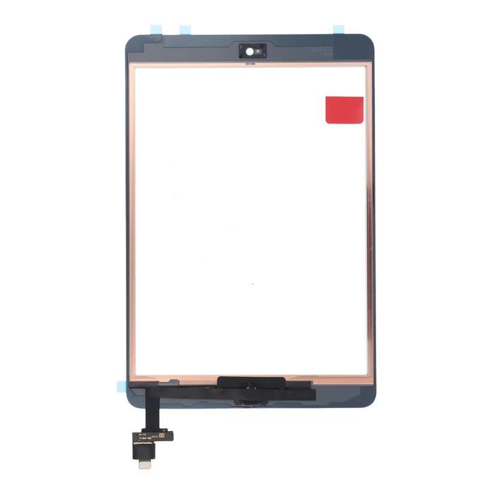 Touch Screen + Touch Screen Adhesive with Home Button Flex Cable for iPad Mini/Mini 2 White OEM