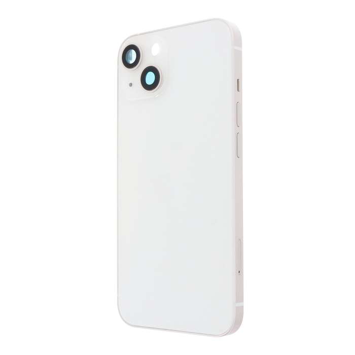 Middle Frame + Battery Door + Back Camera Lens and Bezel + Side Buttons + SIM Card Tray with Magn...