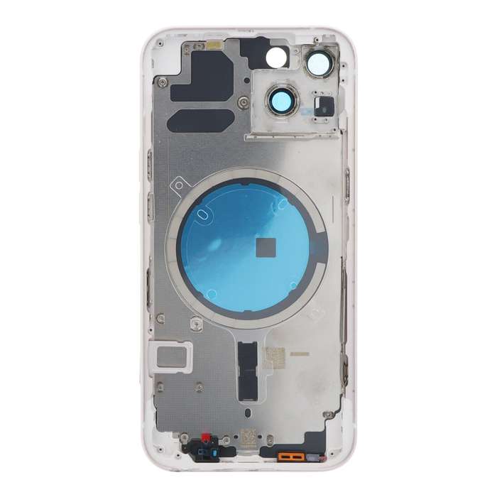 Middle Frame + Battery Door + Back Camera Lens and Bezel + Side Buttons + SIM Card Tray with Magn...