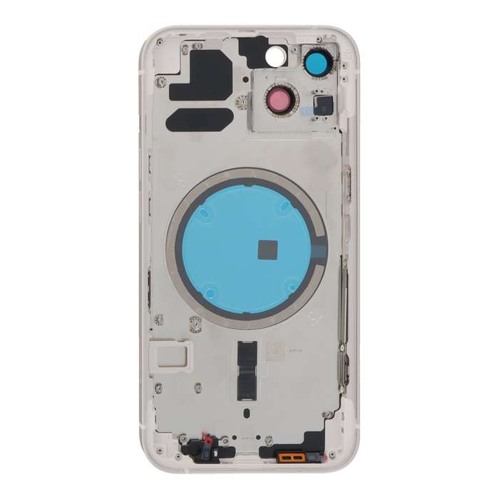 Middle Frame + Battery Door + Back Camera Lens and Bezel + Side Buttons + SIM Card Tray with Magn...