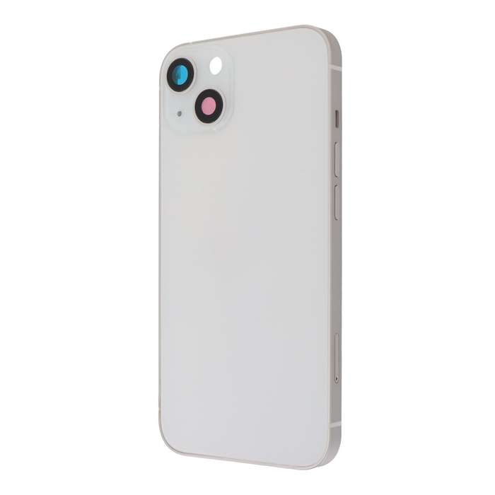 Middle Frame + Battery Door + Back Camera Lens and Bezel + Side Buttons + SIM Card Tray with Magn...