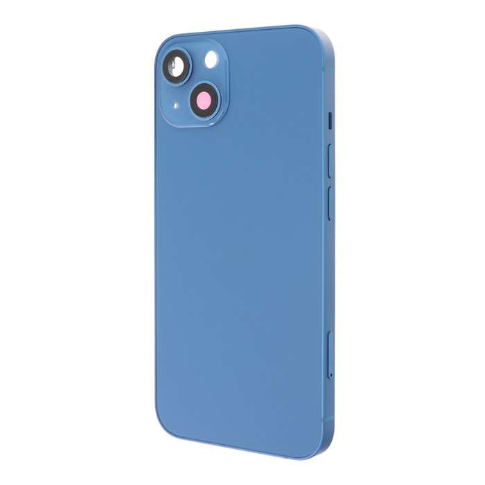 Middle Frame + Battery Door + Back Camera Lens and Bezel + Side Buttons + SIM Card Tray with Magn...