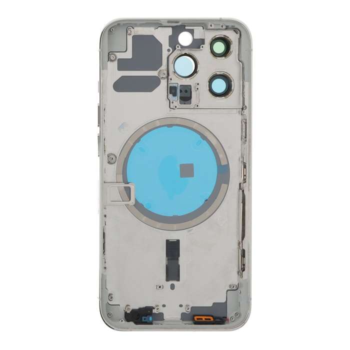 Middle Frame + Battery Door + Back Camera Lens and Bezel + Side Buttons + SIM Card Tray with Magn...