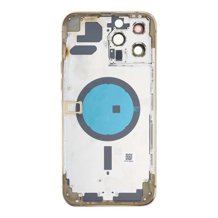 Middle Frame + Battery Door + Back Camera Lens and Bezel + Side Buttons + SIM Card Tray with Magn...
