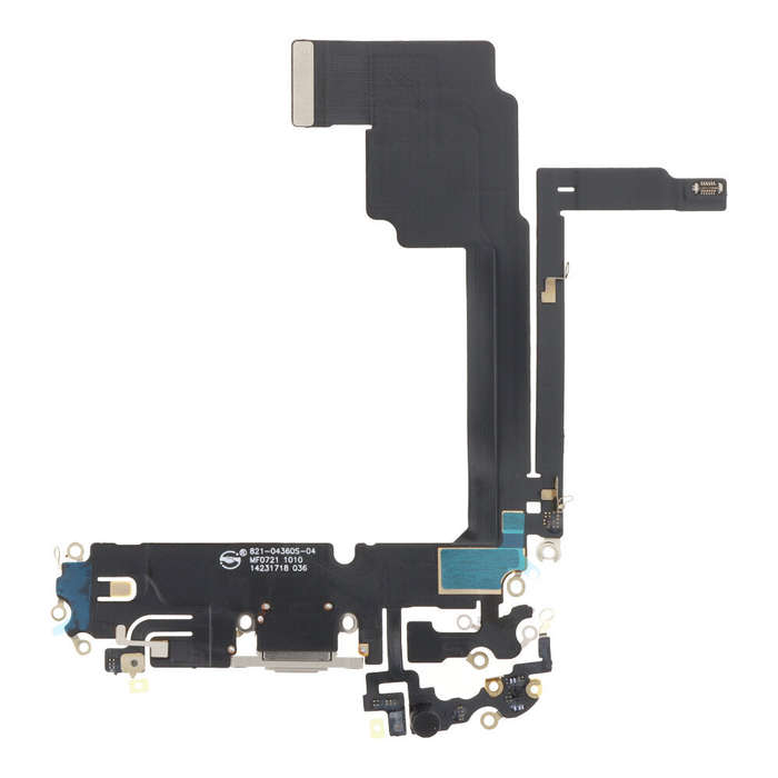 Charging Port Flex Cable for iPhone 15 Pro Max White Titanium OEM