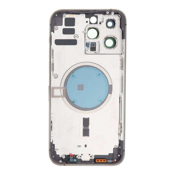 Middle Frame + Battery Door + Back Camera Lens and Bezel + Side Buttons + SIM Card Tray with Magn...