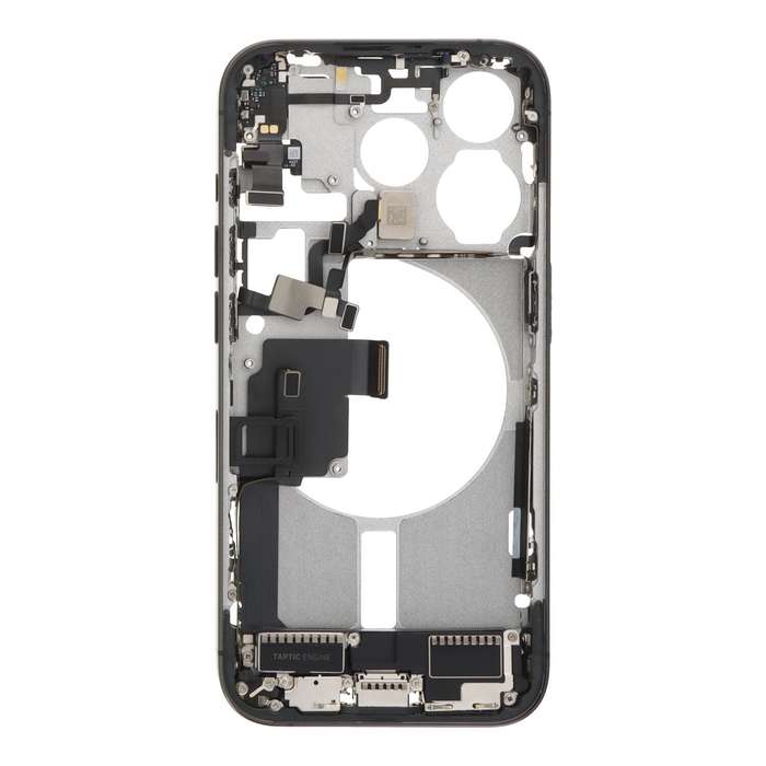 Middle Frame Assembly for iPhone 15 Pro A3101/A3102 European Version Black Titanium OEM